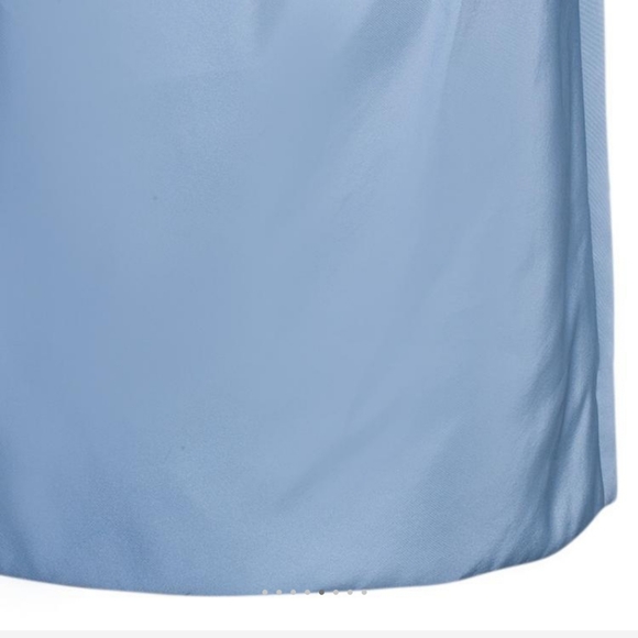 Oscar de la Renta, light blue midi sheath dress, silk, size 4 - Picture 4 of 7